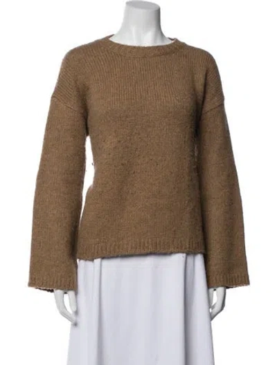 Pre-owned Massimo Alba Wool Crew Neck Sweater In Brown