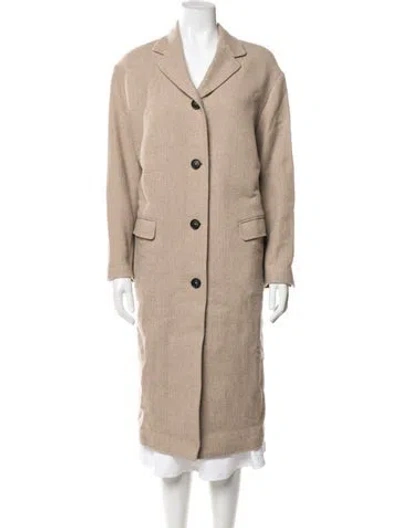 Pre-owned Massimo Alba Wool Peacoat In Neutral