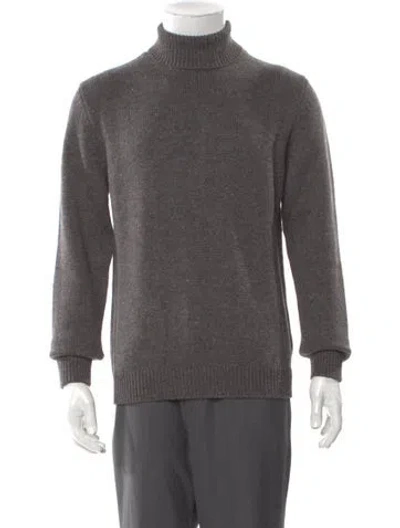 Pre-owned Massimo Alba Wool Turtleneck Pullover In Brown