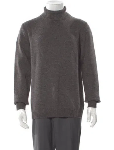Pre-owned Massimo Alba Wool Turtleneck Pullover W/ Tags In Gray