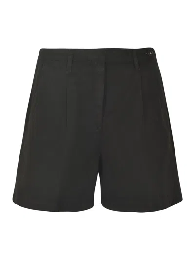 Massimo Alba Wrap Buttoned Shorts In Black