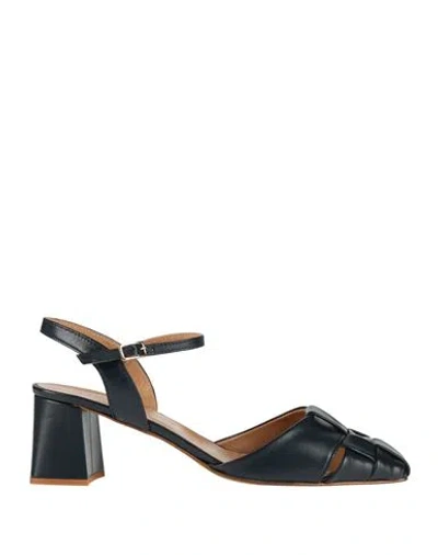 Massimo Baldi Woman Pumps Navy Size 6 Leather