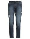 Massimo Brunelli Man Jeans Blue Size 34 Cotton, Elastane In Blue