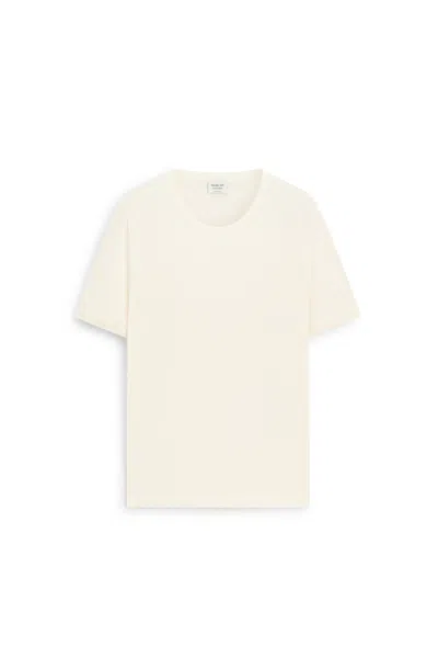 Massimo Dutti Camiseta Manga Corta 100% Algodón In Neutral