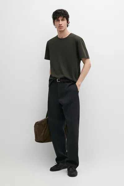 Massimo Dutti 100% Cotton T In Green