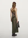 Massimo Dutti 100% Silk Long Slip Dress
