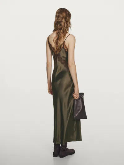 Massimo Dutti 100% Silk Long Slip Dress