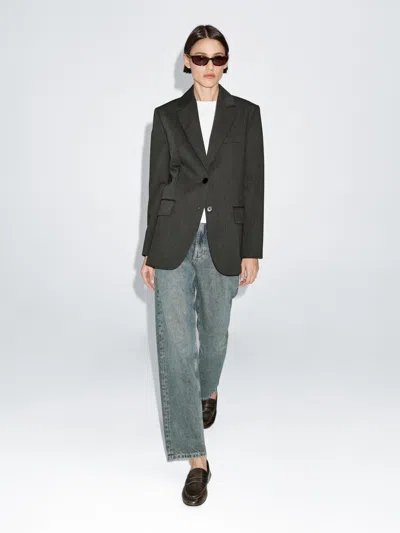 Massimo Dutti 100% Wool Two In Black