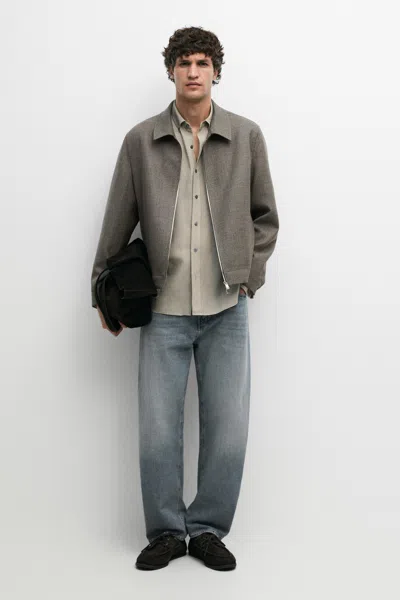 Massimo Dutti 100% Wool Structured Jacket