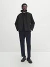Massimo Dutti Jacke 2 In 1 Mit Taschen In Black