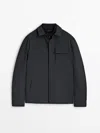 Massimo Dutti 2-in-1 Technical Jacket In Anthracite Grey