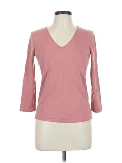 Pre-owned Massimo Dutti 3/4 Sleeve T-shirt In Pink