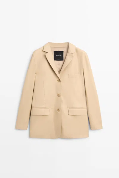 Massimo Dutti Americana Piel Napa In Brown