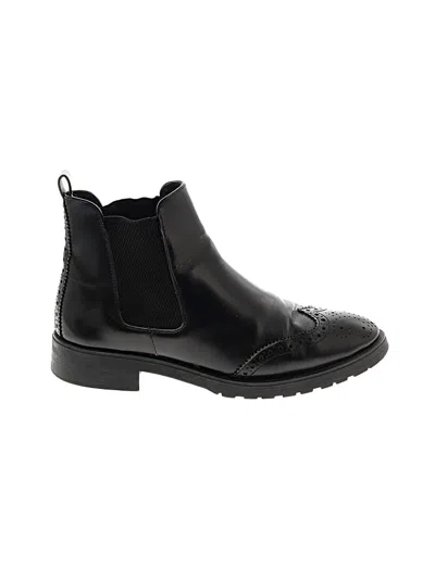 Pre-owned Massimo Dutti Ankle Boots In Black