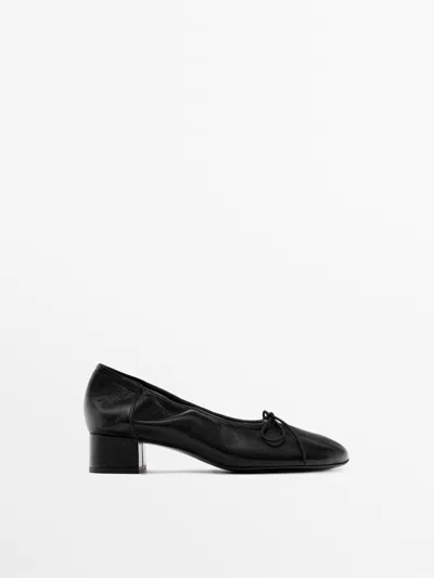 Massimo Dutti Bailarina Tacón In Multi