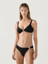 Massimo Dutti Bas De Bikini Bijou In Black