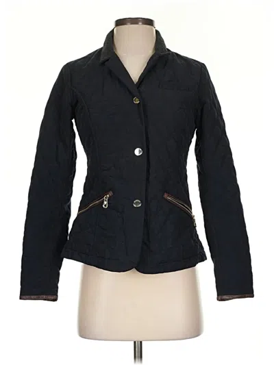 Pre-owned Massimo Dutti Blazer Jacket In Black