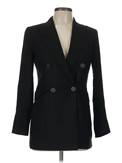 Pre-owned Massimo Dutti Blazer Jacket In Black