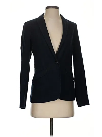 Pre-owned Massimo Dutti Blazer Jacket In Black