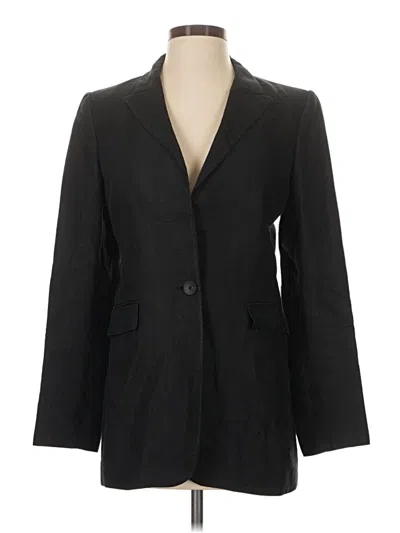 Pre-owned Massimo Dutti Blazer Jacket In Black