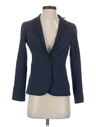 Pre-owned Massimo Dutti Blazer Jacket In Blue