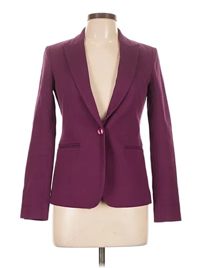 Pre-owned Massimo Dutti Blazer Jacket In Purple
