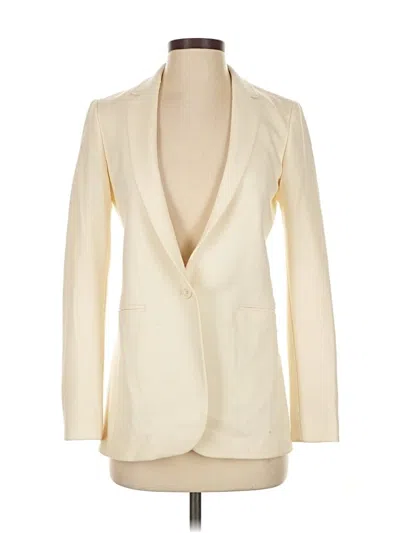 Pre-owned Massimo Dutti Blazer Jacket In White