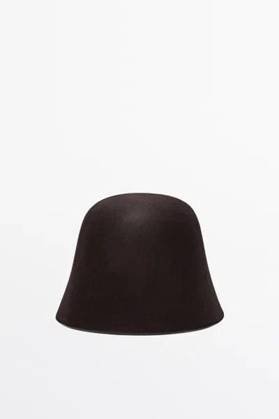 Massimo Dutti Bob 100 % Laine In Brown
