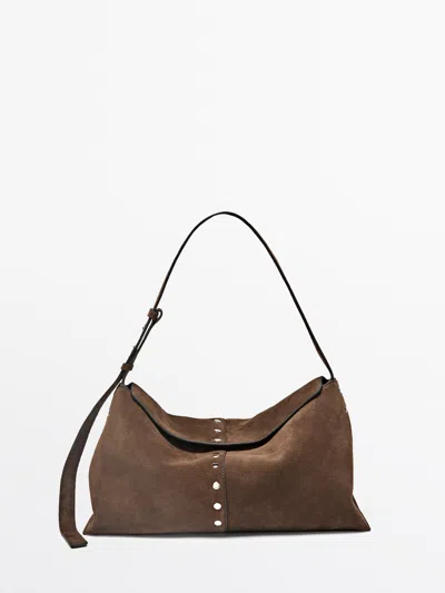 Massimo Dutti Bolso Bucket Piel Serraje