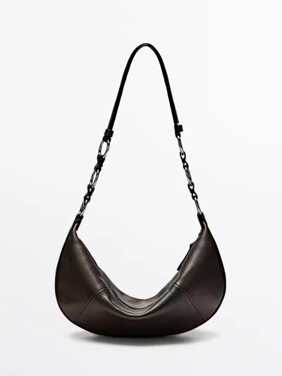 Massimo Dutti Bolso Pequeño Piel Napa In Brown