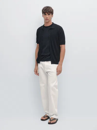 Massimo Dutti Cable In Blue