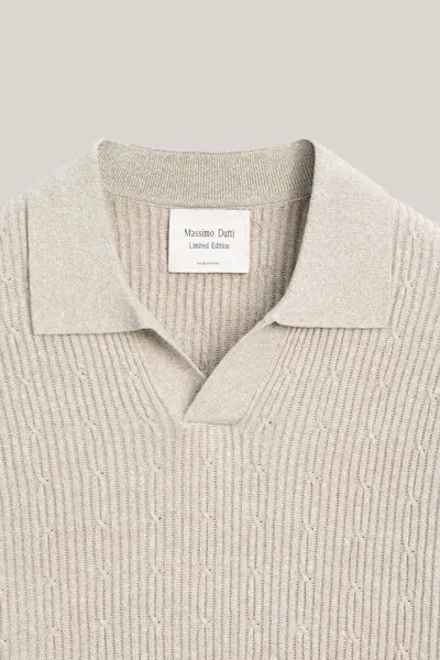 Massimo Dutti Cable In Neutral