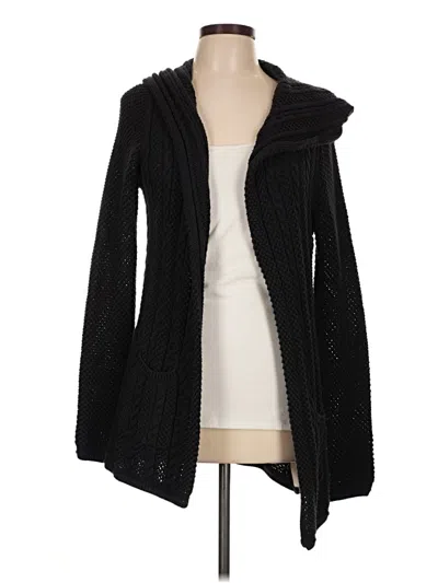 Pre-owned Massimo Dutti Cardigan Sweater In Black