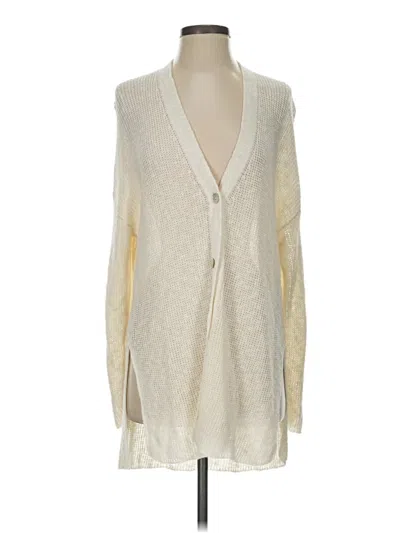 Pre-owned Massimo Dutti Cardigan Sweater In Ivory