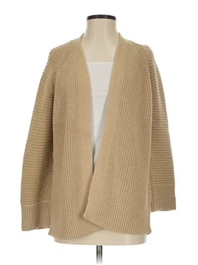 Pre-owned Massimo Dutti Cardigan Sweater In Tan
