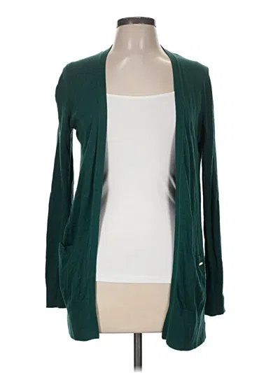 Pre-owned Massimo Dutti Cardigan Sweater In Teal