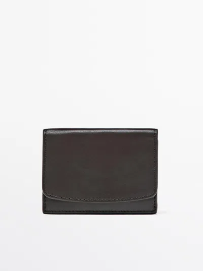 Massimo Dutti Cartera Piel Napa In Brown