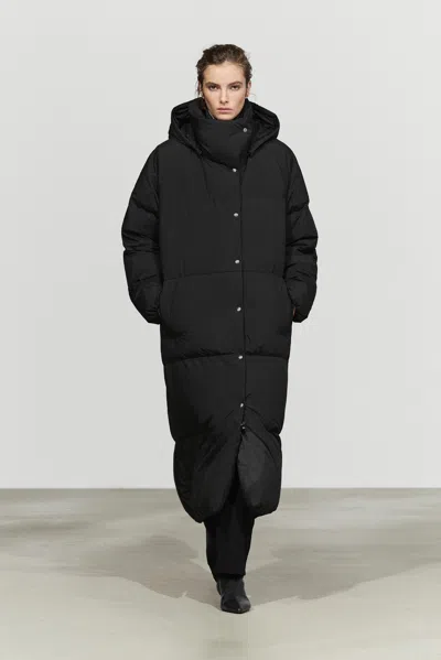 Massimo Dutti Down Jacket With Mittens In Preto