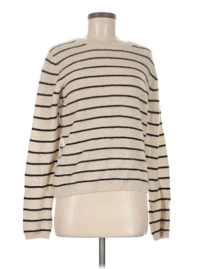 Pre-owned Massimo Dutti Cashmere Pullover Sweater In White
