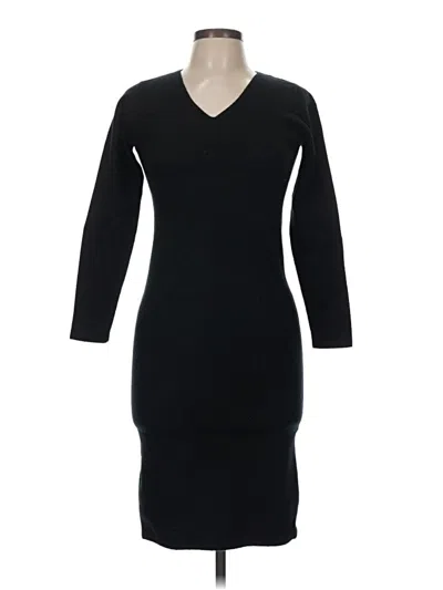 Pre-owned Massimo Dutti Casual Dress In Black
