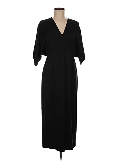 Pre-owned Massimo Dutti Casual Dress In Black