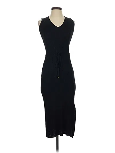 Pre-owned Massimo Dutti Casual Dress In Black