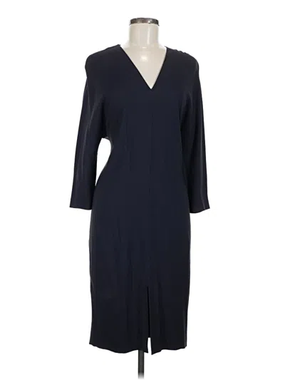 Pre-owned Massimo Dutti Casual Dress In Blue