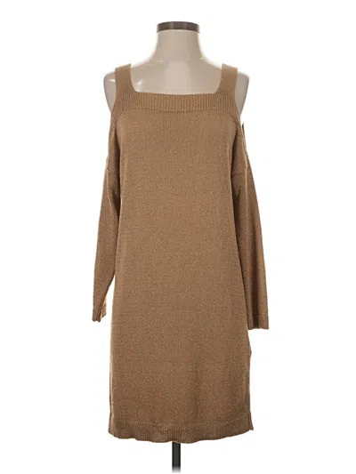 Pre-owned Massimo Dutti Casual Dress In Brown