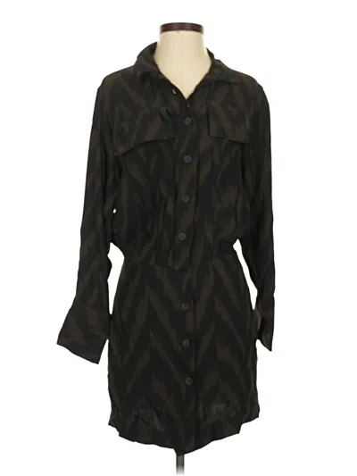 Pre-owned Massimo Dutti Casual Dress In Brown