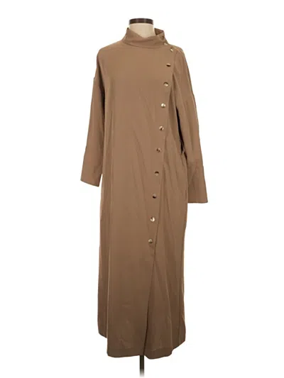 Pre-owned Massimo Dutti Casual Dress In Brown