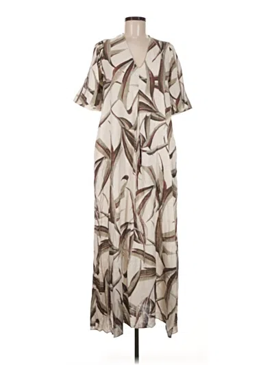 Pre-owned Massimo Dutti Casual Dress In Brown