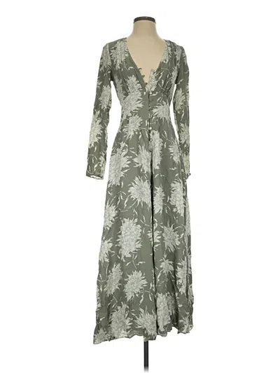 Pre-owned Massimo Dutti Casual Dress In Gray