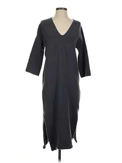 Pre-owned Massimo Dutti Casual Dress In Gray