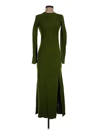 Pre-owned Massimo Dutti Casual Dress In Green